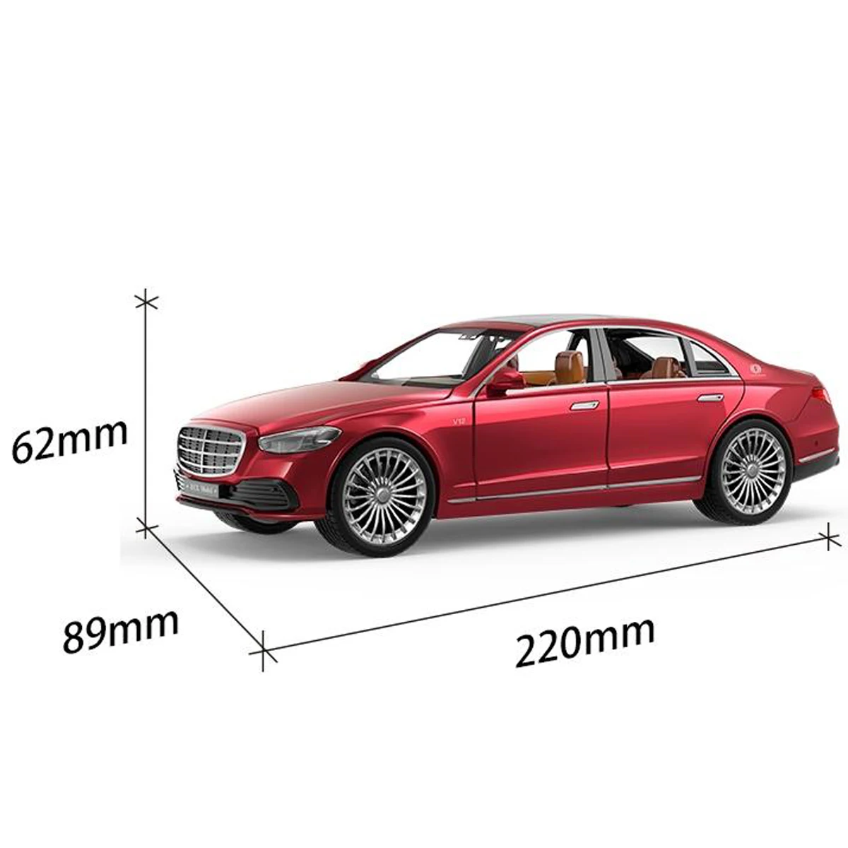 1:22 Scale Black Diecast Car Model 2 1:22 Scale Black Diecast Car Model - Image 2