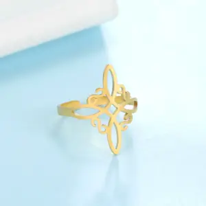 Elegant Adjustable Witch Knot Ring for Women 15 S75e1e097a9f34254a5ca09b25478c243D