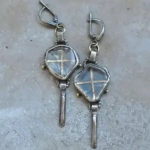 Vintage Silver Geometric Drop Earrings for Women 7 S75ee906ed47447c7b7413e898131b930n