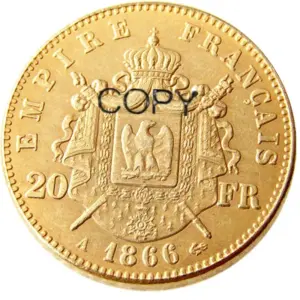 Vintage 1866 French Heritage Replica Coin 13 S75f7a86f23d145479f792e4bb6683c9aI