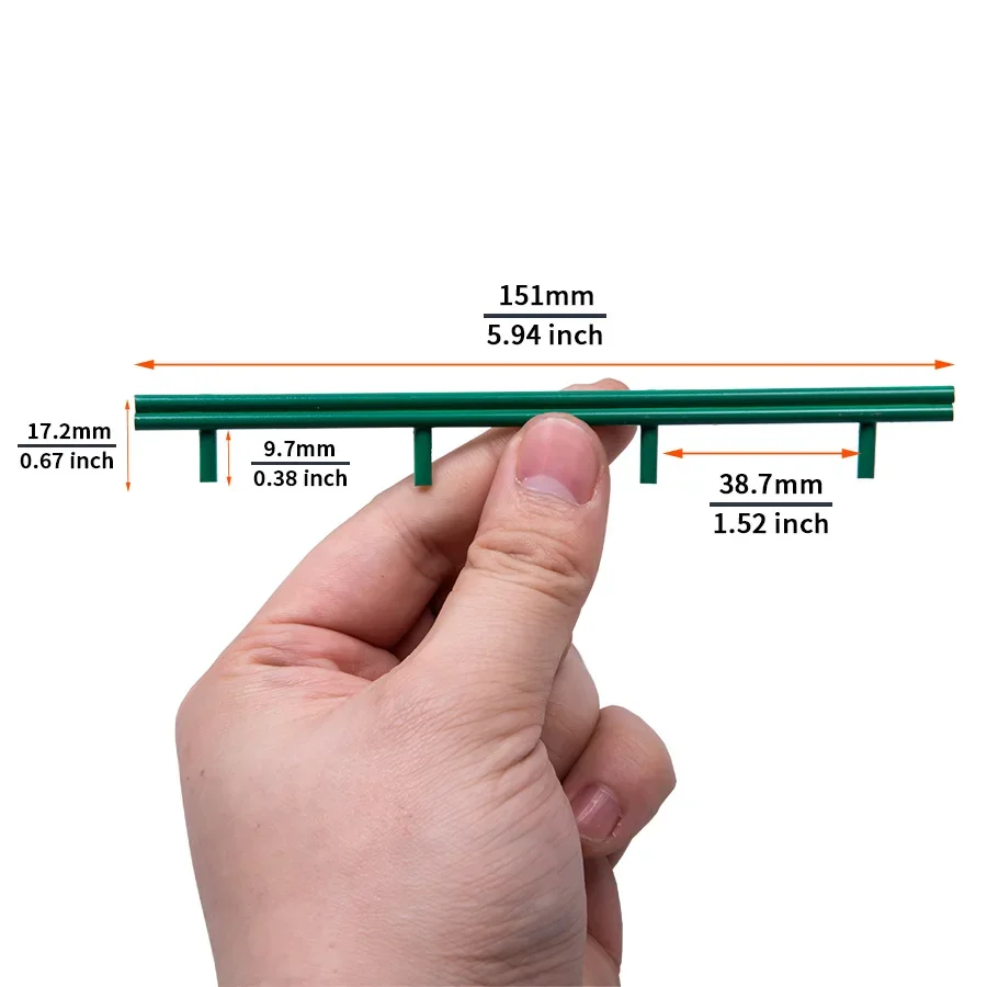 Miniature Highway Guardrail Set in Green or Silver 7 Miniature Highway Guardrail Set in Green or Silver - Image 7