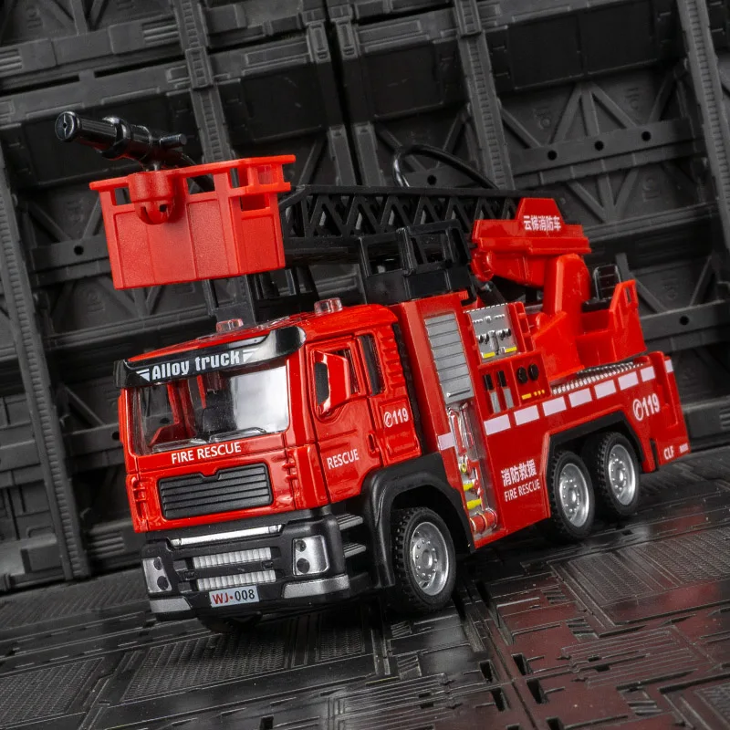 1/50 Scale Diecast Fire Truck Model 8 1/50 Scale Diecast Fire Truck Model - Image 8