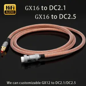 High-Quality OCC Copper GX16 to DC Power Cable 8 S762f9bdc72224278b812834e7d3867851