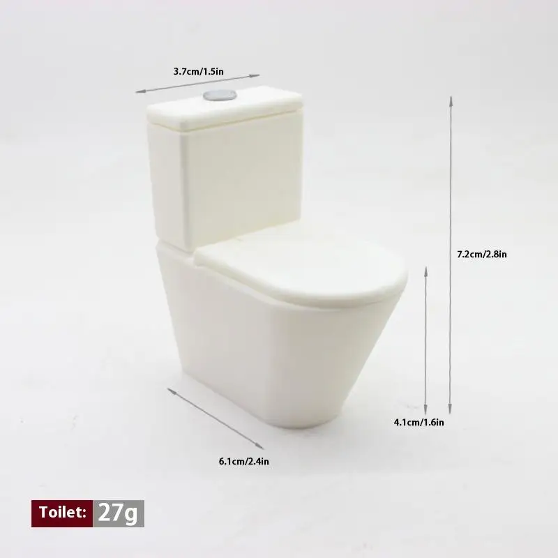 Realistic Dollhouse Toilet Seat in 1/12 Scale 7 Realistic Dollhouse Toilet Seat in 1/12 Scale - Image 7