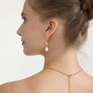 Stainless Steel Star Pearl Earrings 9 S76538470ed444f4487b4442be96c1f5aI