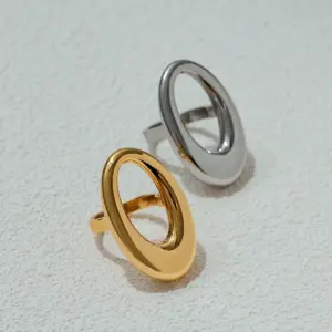 Geometric Stainless Steel Ring for Women 12 S768bf71e10134ea6a25a2daf2eb1d881O