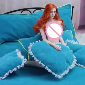 Blue 1:6 Scale Miniature Bedding Set for Action Figures