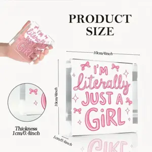 Vibrant 4x4 Acrylic Sign with Pink Accents 7 S7697958823954ef0b746afa97831b79dO