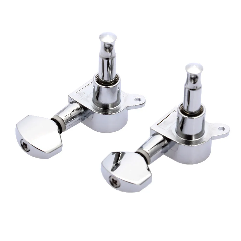 Electroplated Silver Ukulele Button Set 5 Electroplated Silver Ukulele Button Set - Image 5