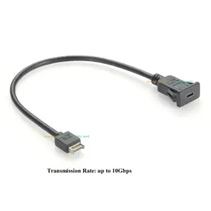 Panel Mount USB C Extension Cable, 0.6m 9 S76e1ecbd76be4c5b93c366e50cbabf70v