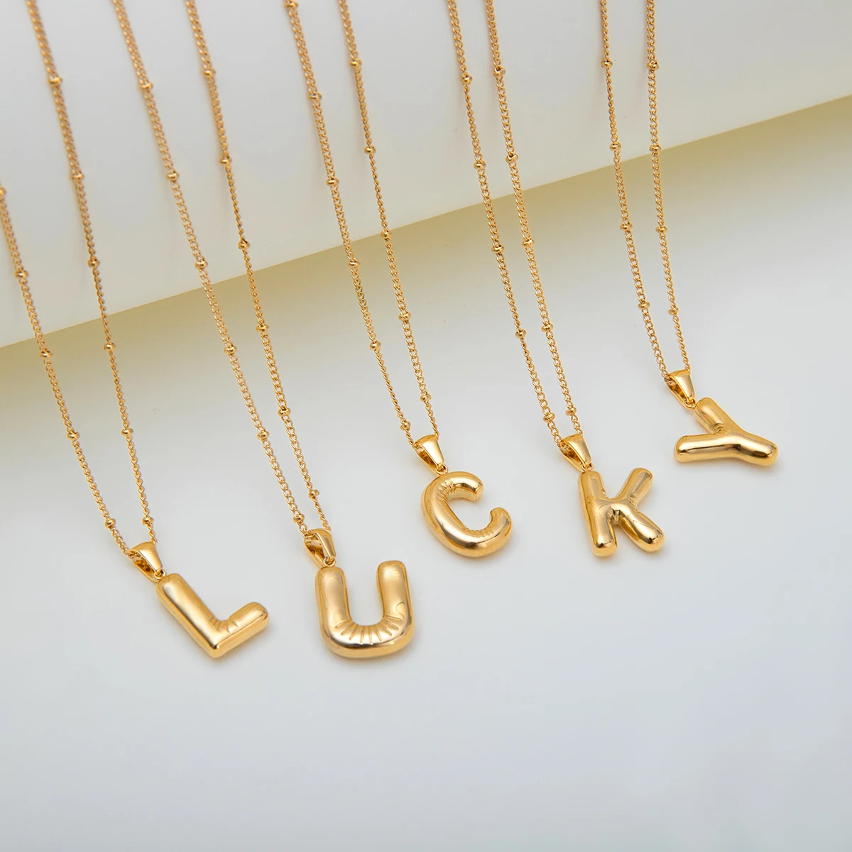 Gold Stainless Steel Balloon Necklace for Women 3 Gold Stainless Steel Balloon Necklace for Women - Image 3
