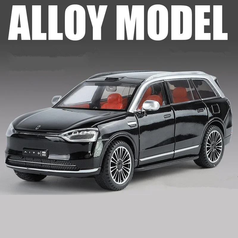 Black 1:24 AITO M9 SUV Diecast Model 7 Black 1:24 AITO M9 SUV Diecast Model - Image 7