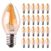 Amber Candle LED Bulb Set (25-Pack)