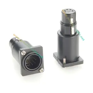 XLR 5Pin Panel Mount Connector Set 8 S779fa05b195f4d5d9155e2eb7ba51951L