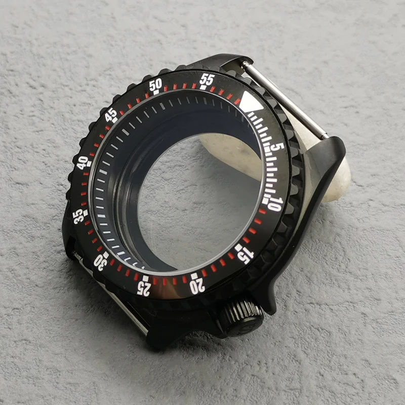 42mm Matte Black Watch Case for SK007 3 42mm Matte Black Watch Case for SK007 - Image 3