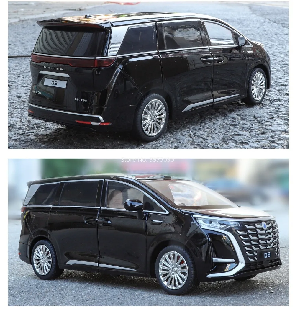 1:24 Scale Diecast SUV Model in Black 6 1:24 Scale Diecast SUV Model in Black - Image 6