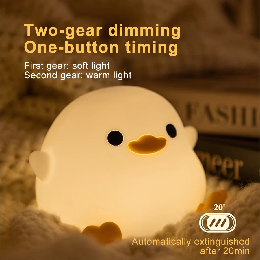 Cute Duck Night Light with Rechargeable Battery 4 Cute Duck Night Light with Rechargeable Battery - Image 4