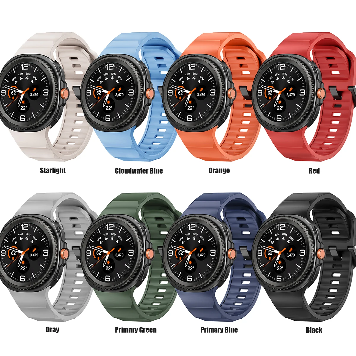 Samsung Galaxy Watch 8 Silicone Band 40mm-46mm 6 Samsung Galaxy Watch 8 Silicone Band 40mm-46mm - Image 6