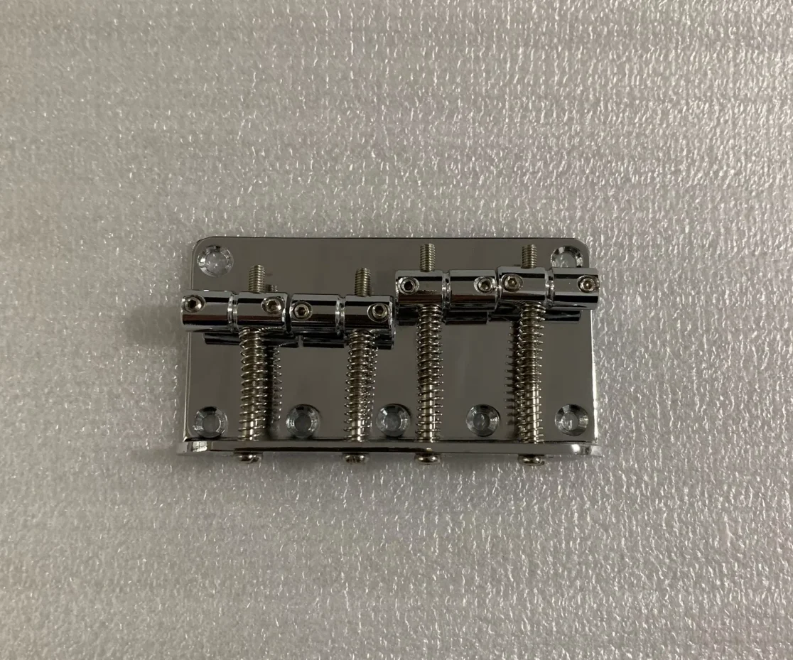 Chromed 4-String Electric Bass Bridge 3 Chromed 4-String Electric Bass Bridge - Image 3