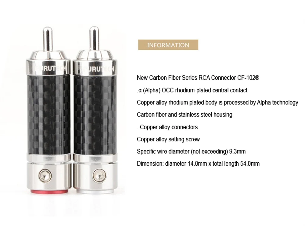 CF-102(R) RCA Connectors for High-End Audio 8 CF-102(R) RCA Connectors for High-End Audio - Image 8