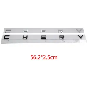 CHERY Badge Set - 3 Sizes, Chrome/Black 15 S78b7995c830846ef85d76abf9f39cf81b