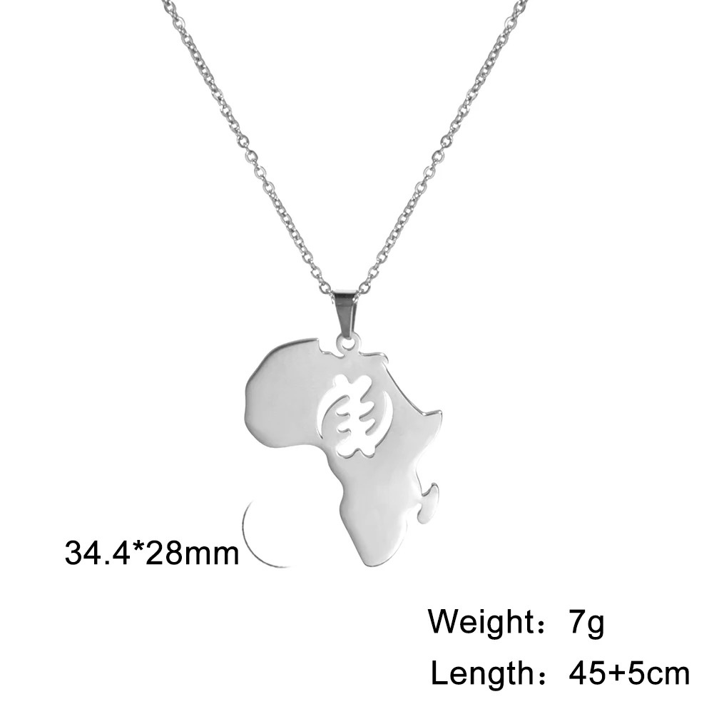 African Map Necklace for Women 8 African Map Necklace for Women - Image 8