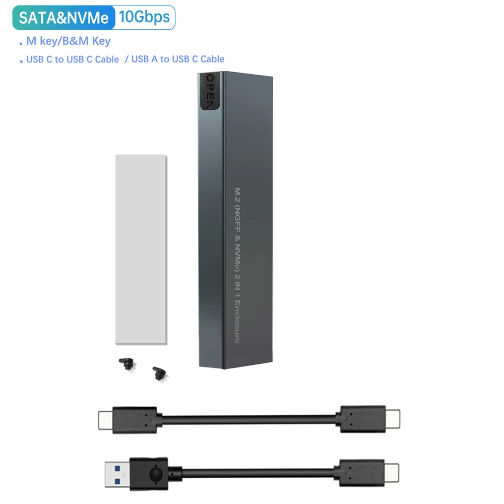 Sleek M.2 NVMe SATA SSD Enclosure 7 Sleek M.2 NVMe SATA SSD Enclosure - Image 7