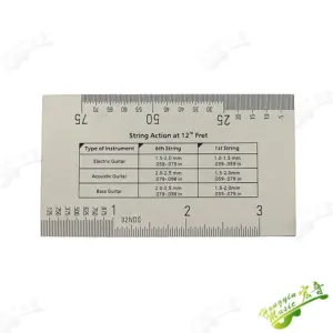 Stainless Steel Guitar Measurement Tool 7 S792780cb659b4873bc1625078e4022381