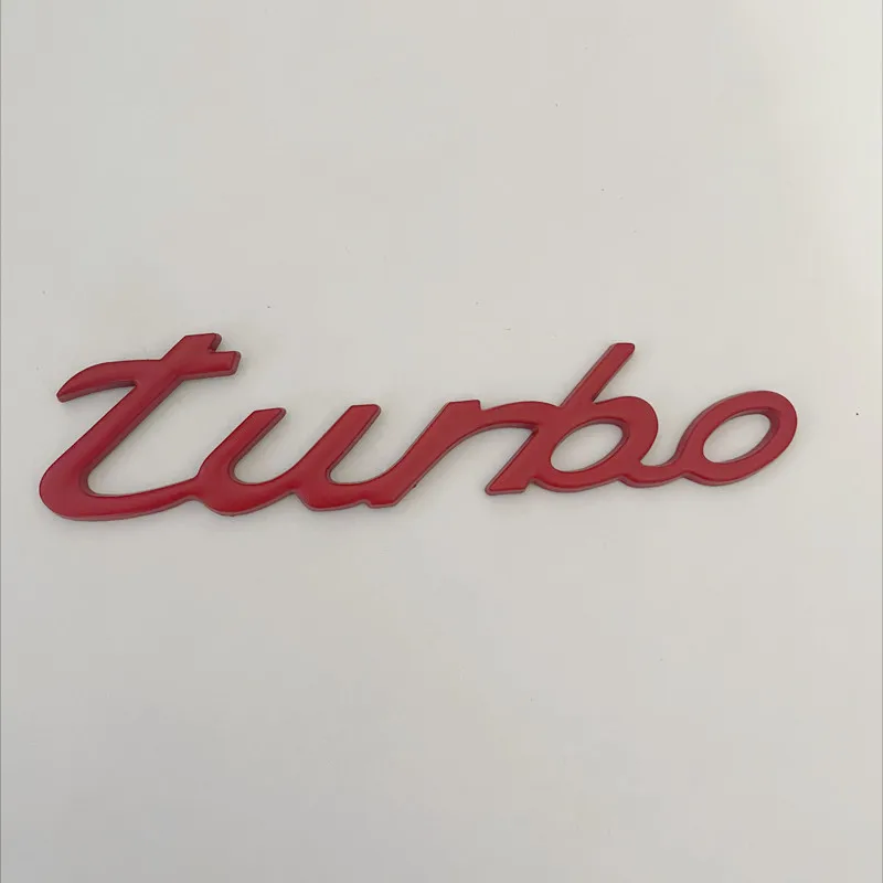 3D Metal Turbo Emblem for Cars—12.8cm x 3cm 6 3D Metal Turbo Emblem for Cars—12.8cm x 3cm - Image 6
