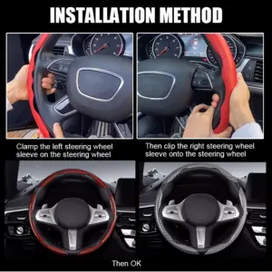 BMW 38cm Carbon Fiber Steering Wheel Cover 12 S7979971ed22d4fc986d417a15faf422a0