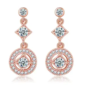 Geometric Drop Earrings with CZ Crystals 8 S799b41d347ba4f5cb1abd744302e5595p