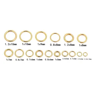 Gold-Plated Stainless Steel Jump Rings Set 9 S79b7bbaacb2c47ff8dc1b8118e9eaaf3U