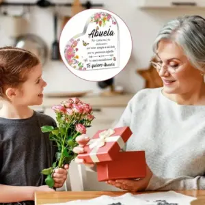 Heart-Shaped Acrylic Plaque for Grandma 8 S79baea950f3349349a7d41cc01f349d4B