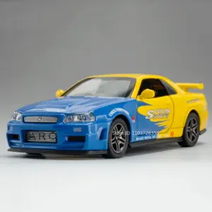 1:32 Scale Sports Car Model with Lights 16 S79bb9574c19a47b28bf87ca0c9165459f