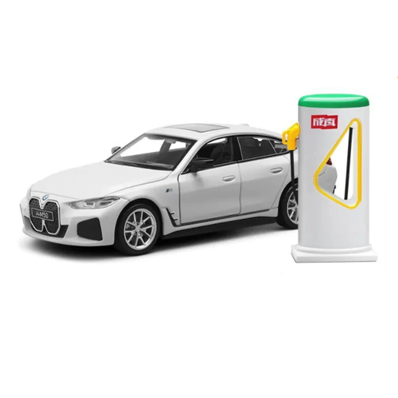 BMW I4 M50 Diecast Model 1:34 Scale in Yellow 7 BMW I4 M50 Diecast Model 1:34 Scale in Yellow - Image 7