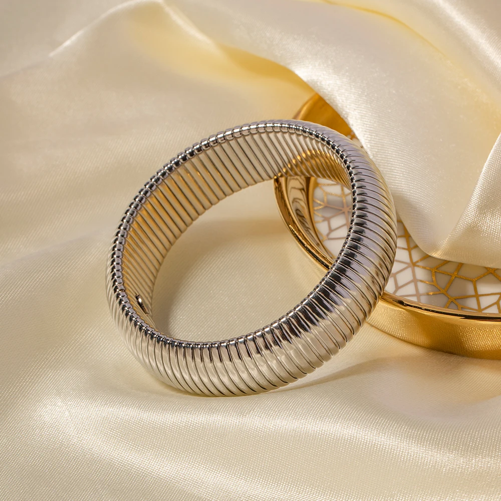 Stainless Steel Elastic Women’s Bracelet 6 Stainless Steel Elastic Women’s Bracelet - Image 6