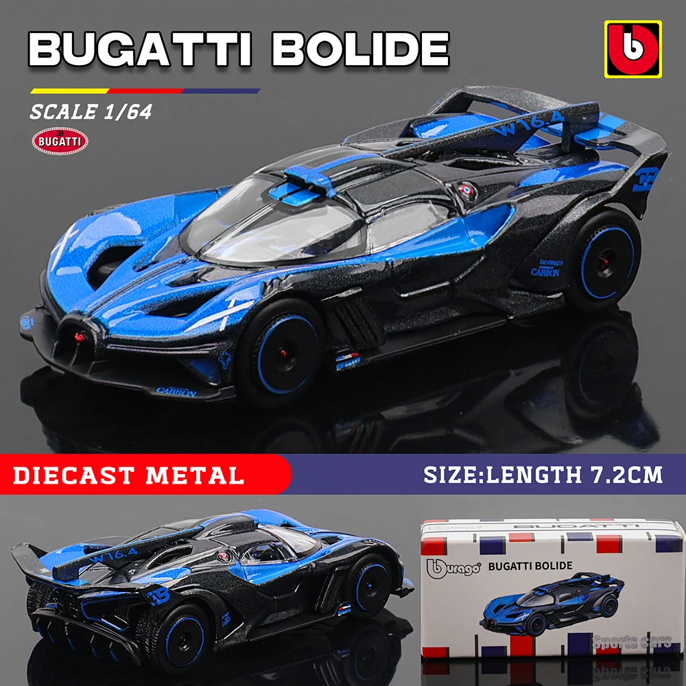 Bugatti Bolide 1:64 Diecast Model Car 1 Bugatti Bolide 1:64 Diecast Model Car