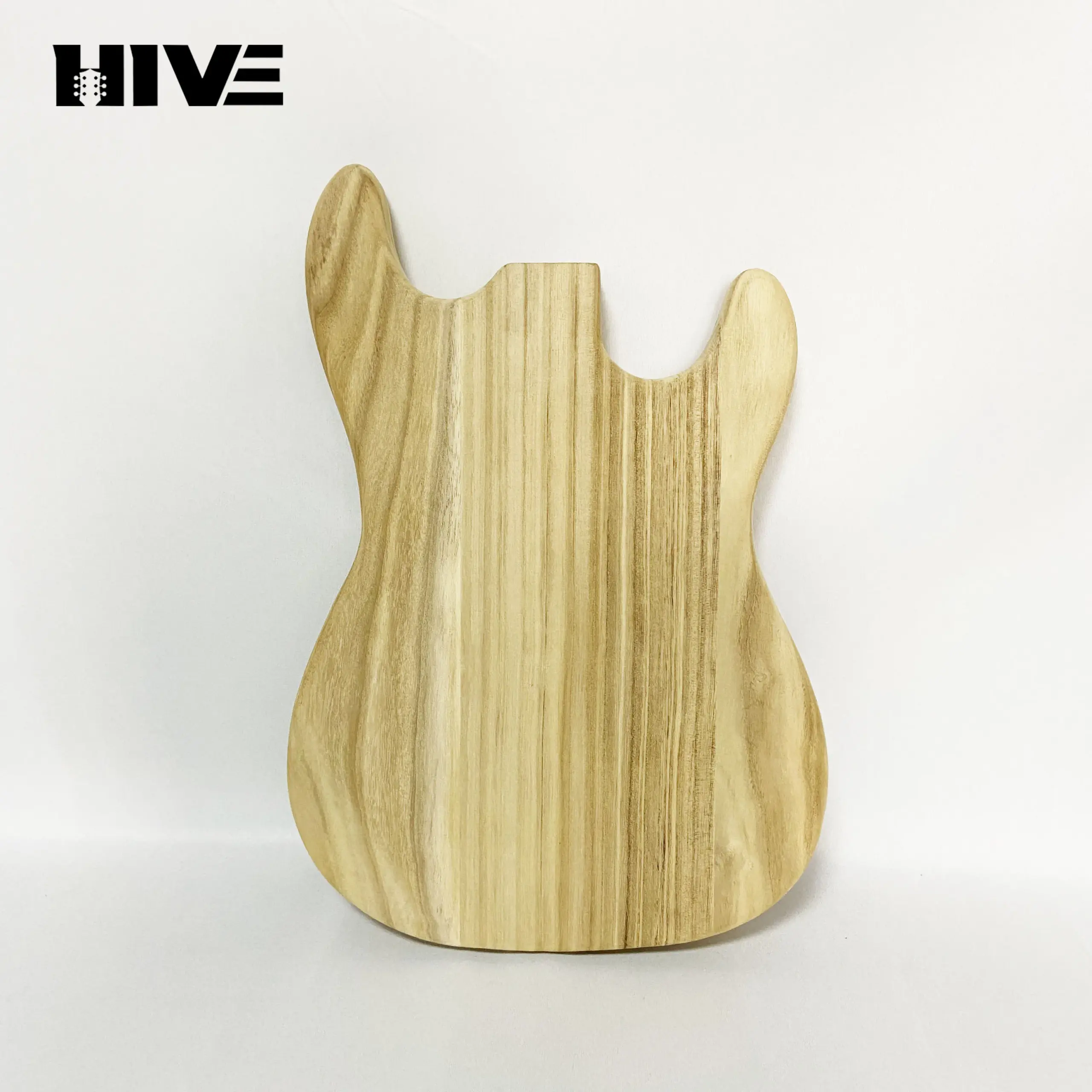 Natural Paulownia Electric Guitar Body 47x34x5.5cm 3 Natural Paulownia Electric Guitar Body 47x34x5.5cm - Image 3