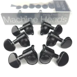 Wilkinson WJ303 Black Tuning Pegs Set for Guitars 8 S7a048221787540da80a1d991d6f466aaU