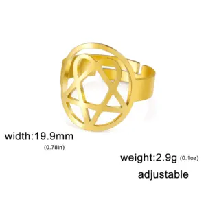 Heartagram Star Ring in Gold or Silver 13 S7a1b28e82a2d4b3ba137d8f0696dfa9d2
