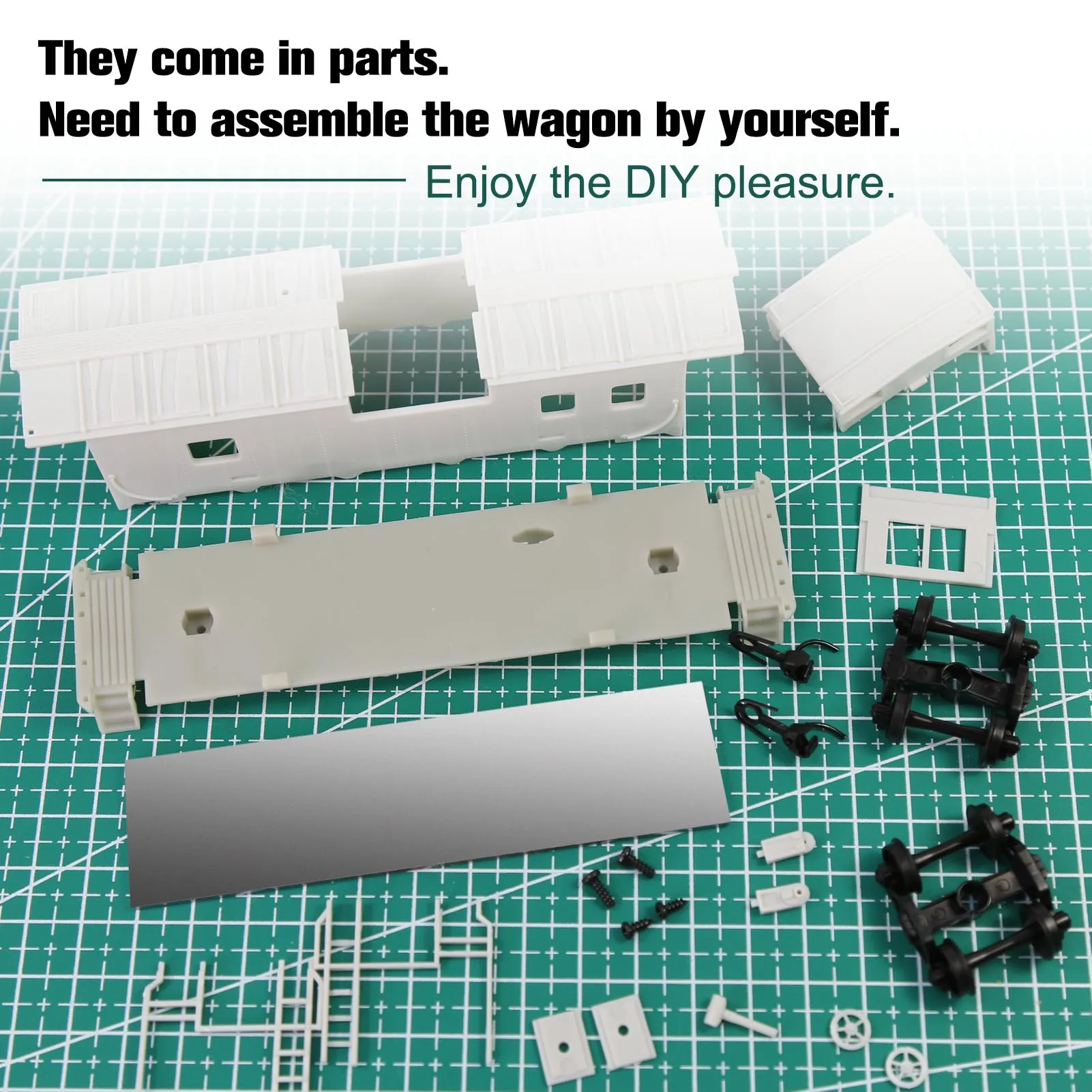 HO Scale Wide Vision Caboose Wagon Kit 2 HO Scale Wide Vision Caboose Wagon Kit - Image 2