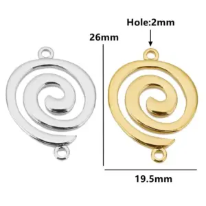 Stainless Steel Snail Connectors Set (5 pcs) 10 S7a220b3c25984d99844d7f9d18fa371dE