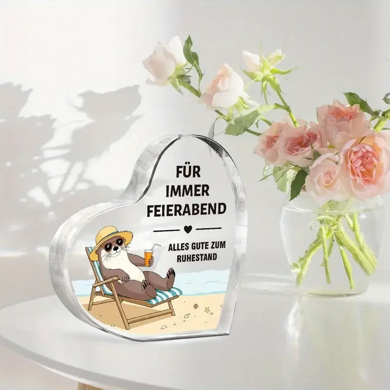 Heart-Shaped Acrylic Retirement Decor 6 Heart-Shaped Acrylic Retirement Decor - Image 6