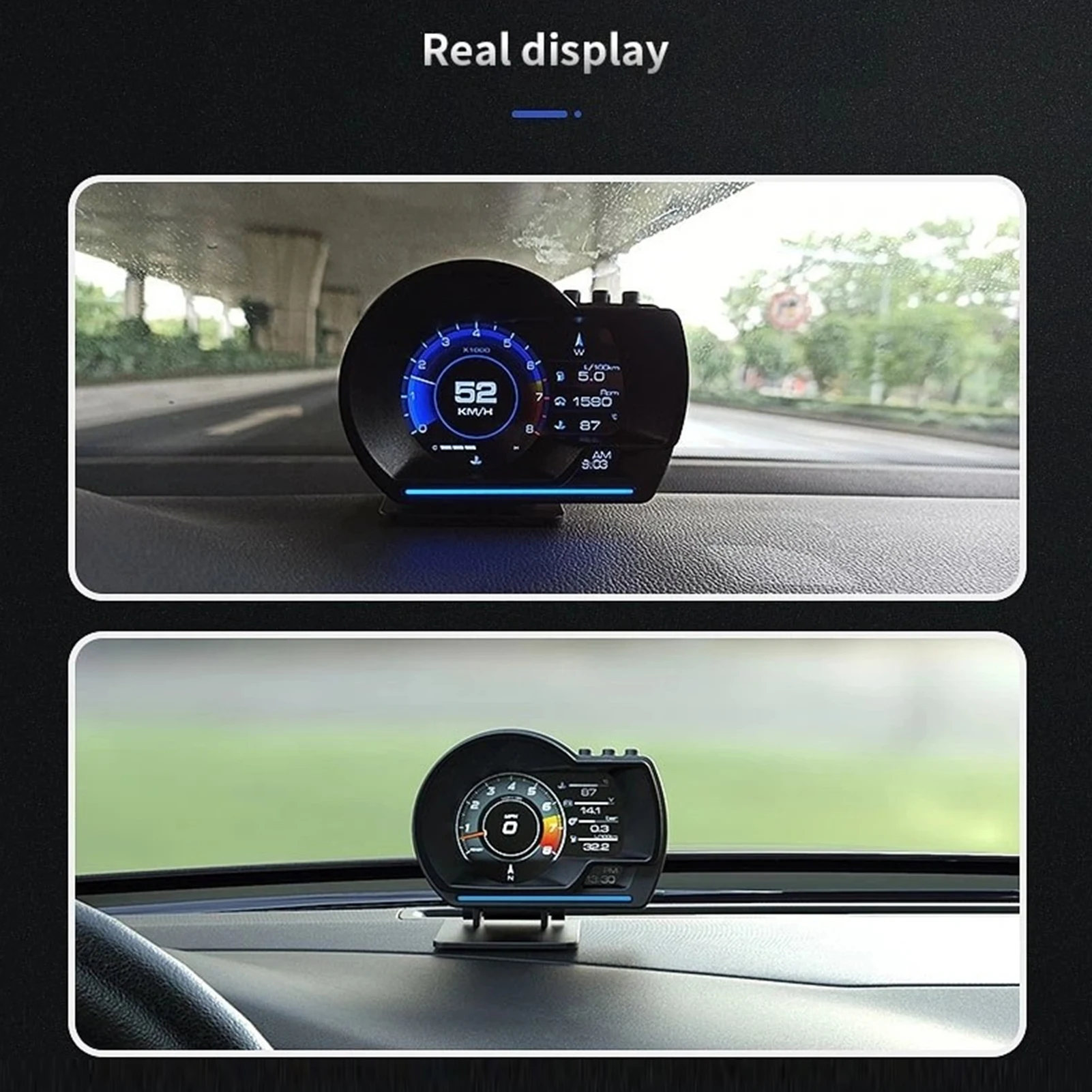Digital Vehicle Head-Up Display with OBD2 & GPS 4 Digital Vehicle Head-Up Display with OBD2 & GPS - Image 4