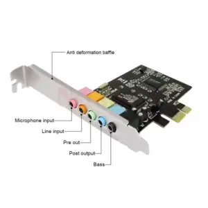PCI-E 1X Sound Card with 5.1 Surround Sound 7 S7a523d02c38840f08daa63684ec02011W