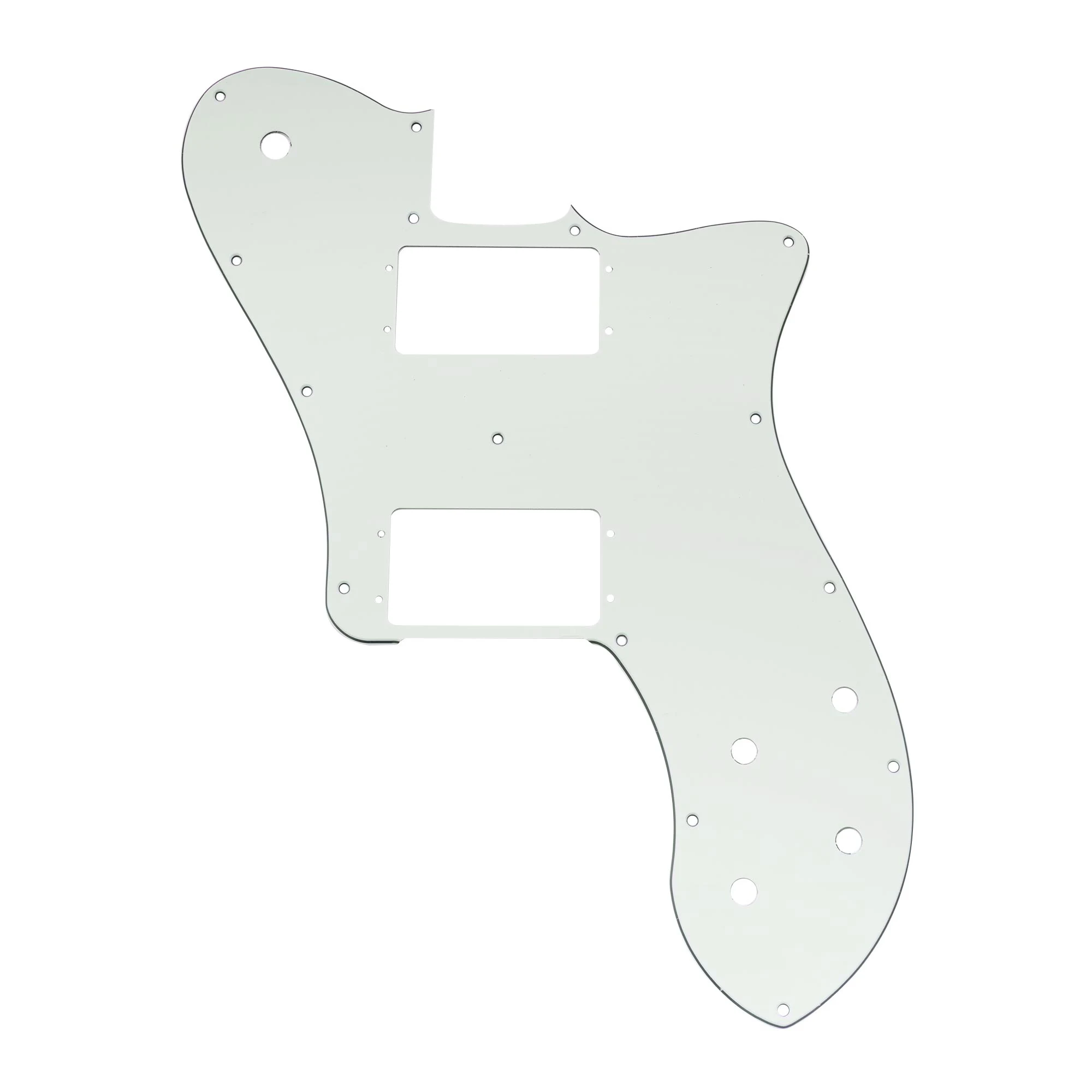 White Pickguard for Fender Tele Deluxe Models 6 White Pickguard for Fender Tele Deluxe Models - Image 6