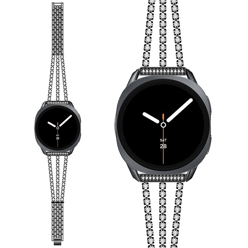 Diamond Stainless Steel Watch Strap for Galaxy Watch 8 4 Diamond Stainless Steel Watch Strap for Galaxy Watch 8 - Image 4