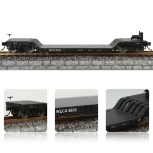 HO Scale Flat Car with Realistic Details 11 S7a6957d5a9304d088735f7c9c5286c30q