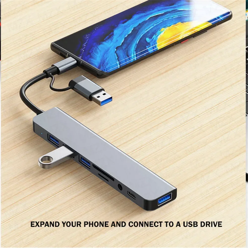 8-in-1 USB-C Hub for Versatile Connectivity 5 8-in-1 USB-C Hub for Versatile Connectivity - Image 5