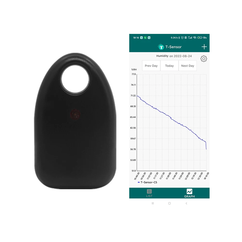 Black BLE Indoor/Outdoor Temperature Sensor 1 Black BLE Indoor/Outdoor Temperature Sensor